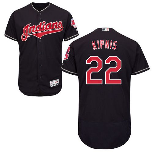 Indians #22 Jason Kipnis Navy Blue Flexbase Authentic Collection Stitched MLB Jersey - Click Image to Close